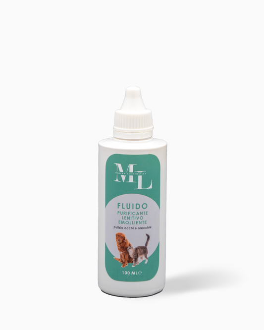 Fluido purificante lenitivo emolliente per pulizia occhi e orecchie 100 ml