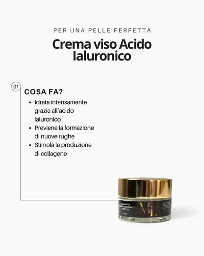 Crema viso giorno acido ialuronico e peptidi 50ml