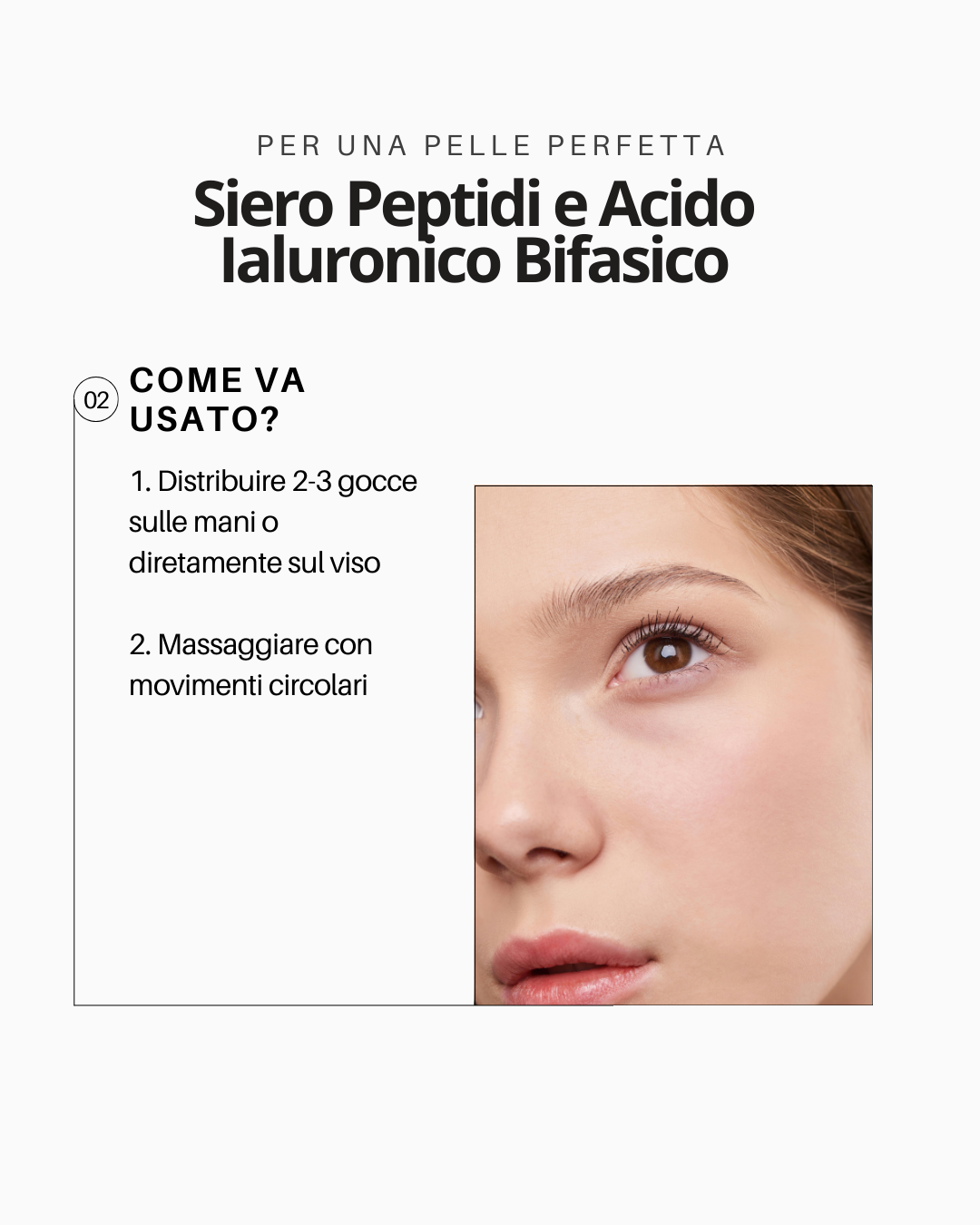 Siero ai peptidi e acido ialuronico bifasico 50ml