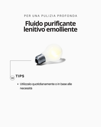 Fluido purificante lenitivo emolliente per pulizia occhi e orecchie 100 ml