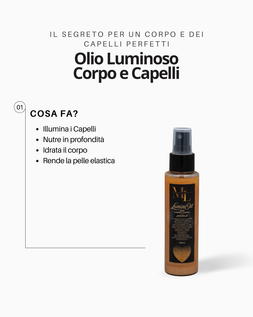 Olio Luminoso Corpo e Capelli