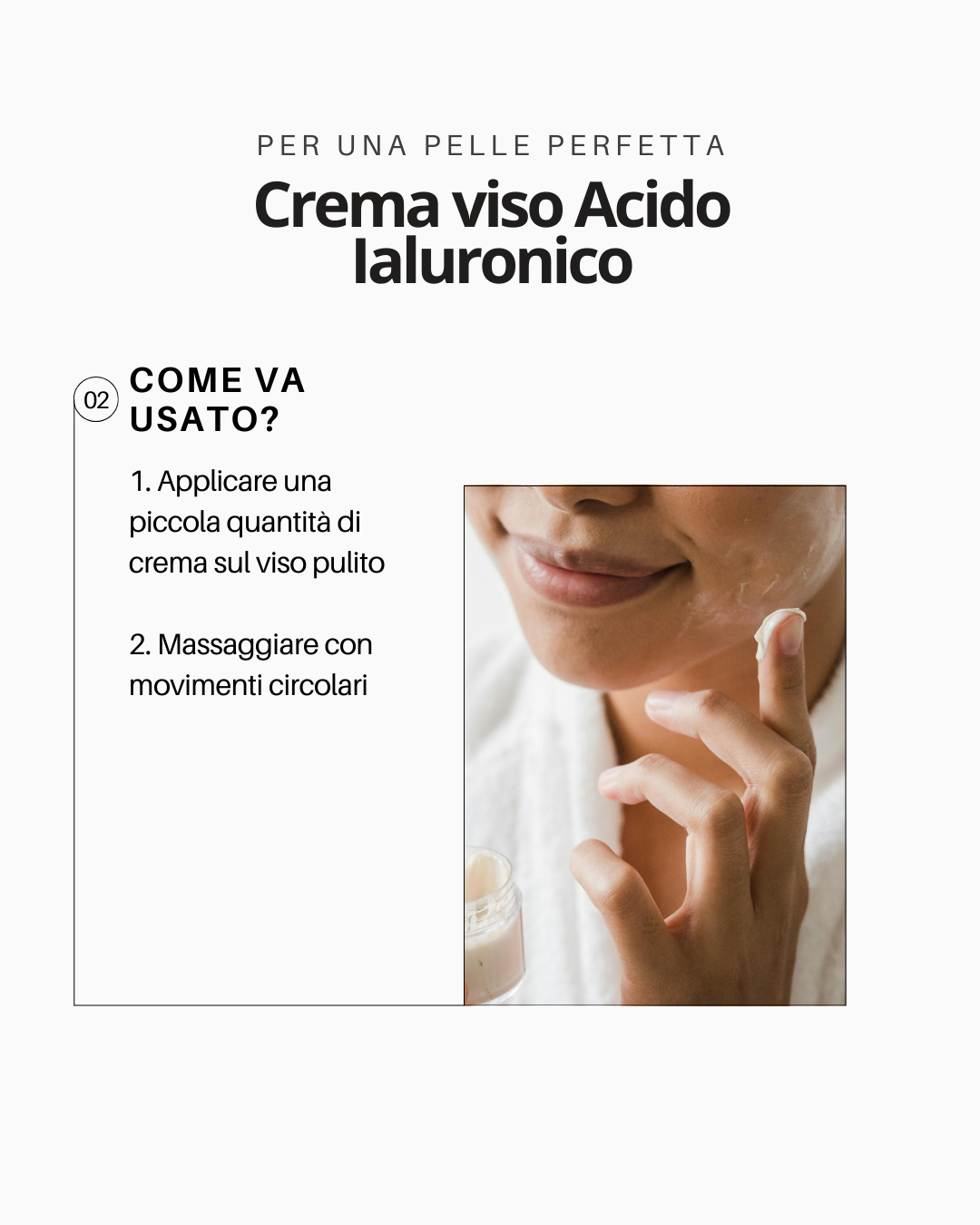 Crema viso giorno acido ialuronico e peptidi 50ml